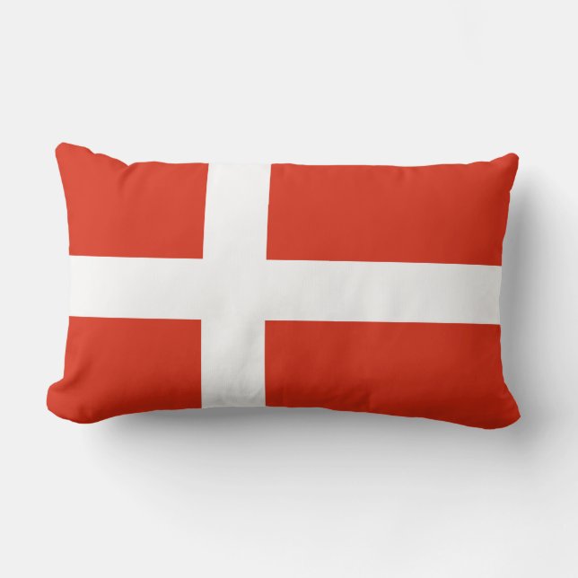 Flag of Denmark Lumbar Cushion (Front)
