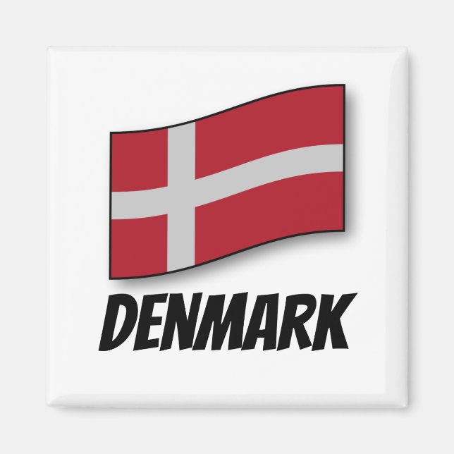 Flag of Denmark Magnet (Front)