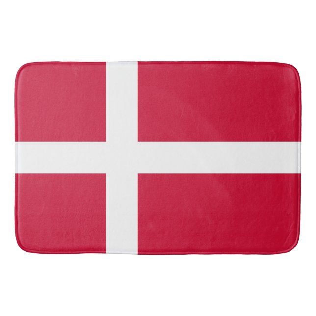 Flag of Denmark or Danish Cloth Bath Mat (Front)