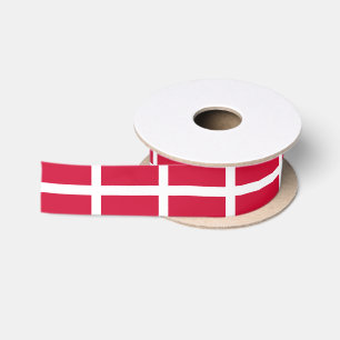 Flag of Denmark or Danish Cloth Satin Ribbon