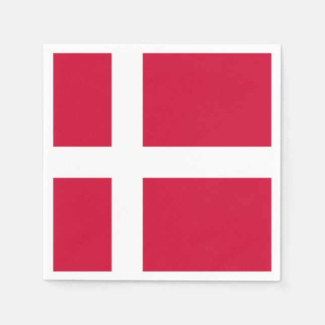 Flag of Denmark Paper Napkins (Front)