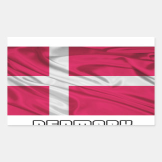 Flag of Denmark Rectangular Sticker