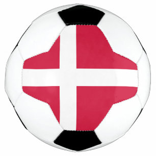 Flag of Denmark Soccer Ball