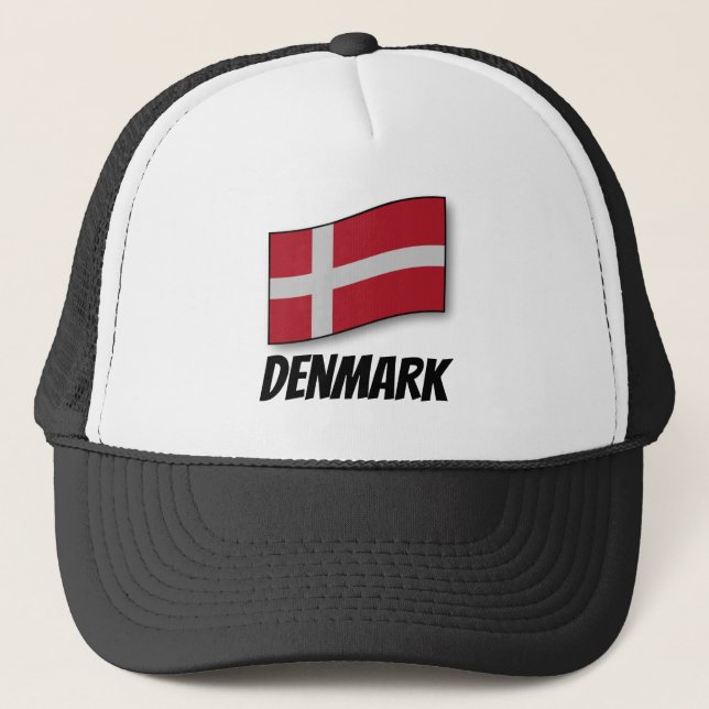 Flag of Denmark Trucker Hat (Front)