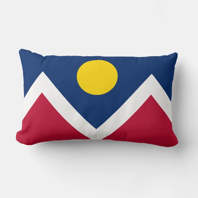 Flag of Denver, Colorado Lumbar Cushion (Front)