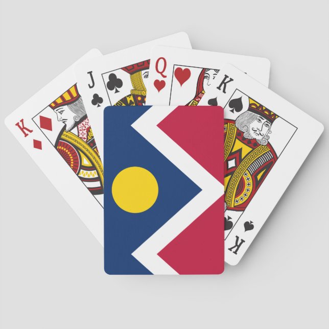 Flag of Denver, Colorado Playing Cards (Back)
