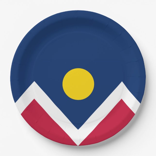 Flag of Denver (Colorado, USA) Paper Plate (Front)