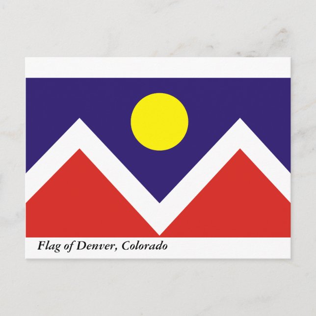 Flag of Denver Postcard (Front)