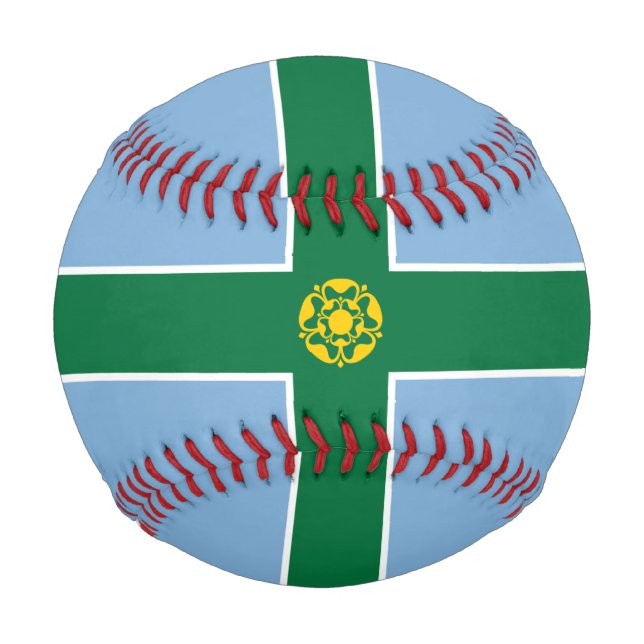 Flag of Derbyshire (County of England, UK) Baseball (Back)