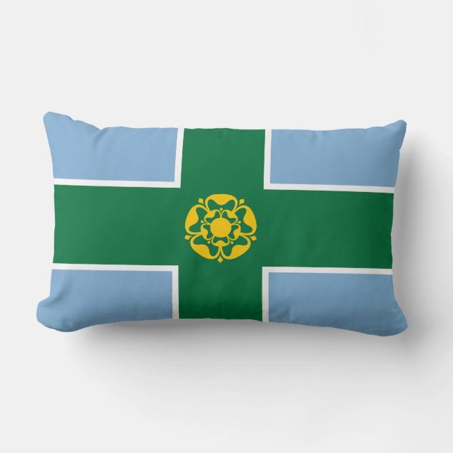 Flag of Derbyshire (County of England, UK) Lumbar Cushion (Front)