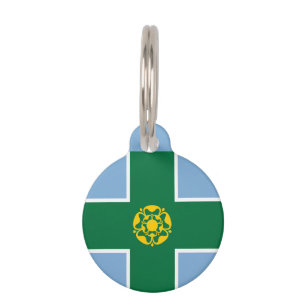 Flag of Derbyshire Pet ID Tag