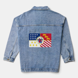 Flag of Detroit, Michigan Denim Jacket