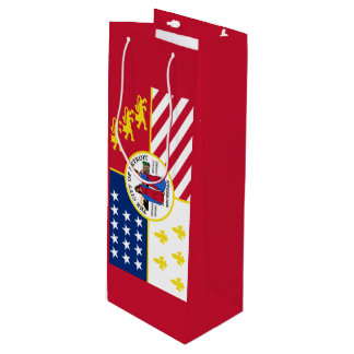 Flag of Detroit, Michigan Wine Gift Bag