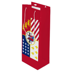 Flag of Detroit, Michigan Wine Gift Bag