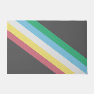 Flag of Disability Pride Doormat
