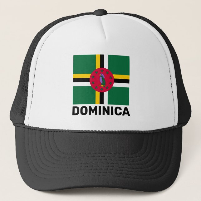 Flag of Dominica pride Trucker Hat (Front)