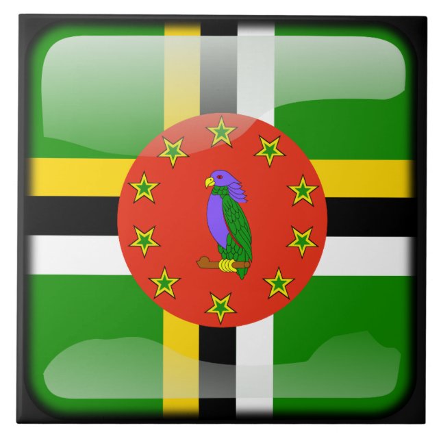 Flag of Dominican Republic Tile (Front)