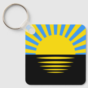 Flag of Donetsk Oblast Key Ring