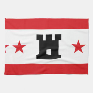 Flag of Drenthe Tea Towel