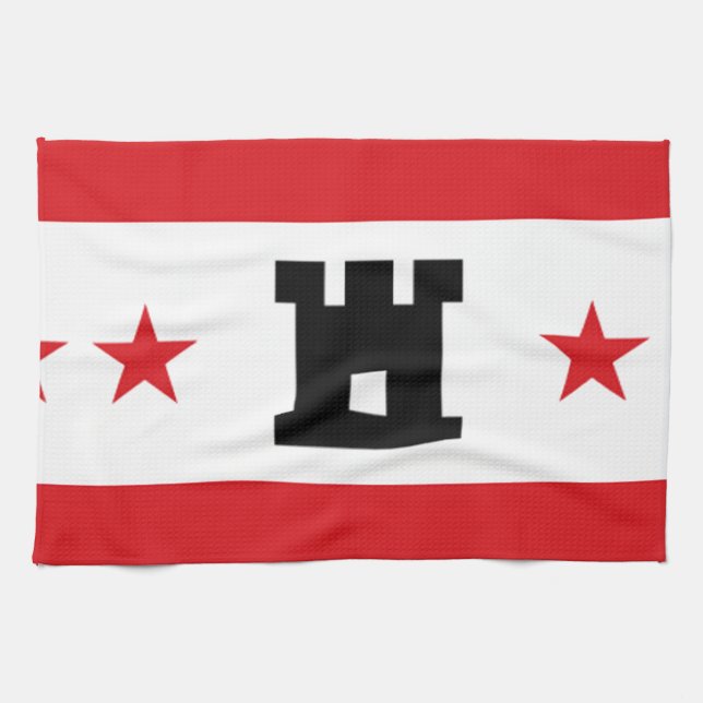 Flag of Drenthe Tea Towel (Horizontal)
