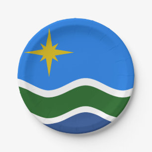 Flag of Duluth, Minnesota Paper Plate