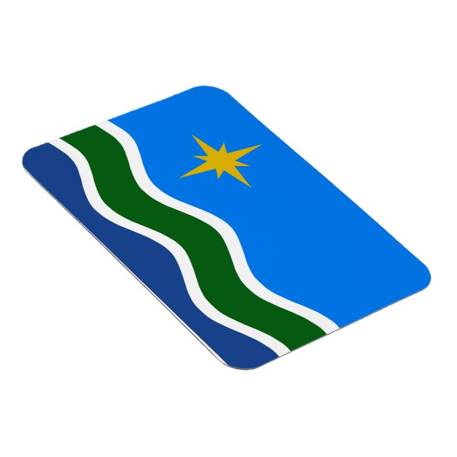 Flag of Duluth, MN Magnet (Right Side)
