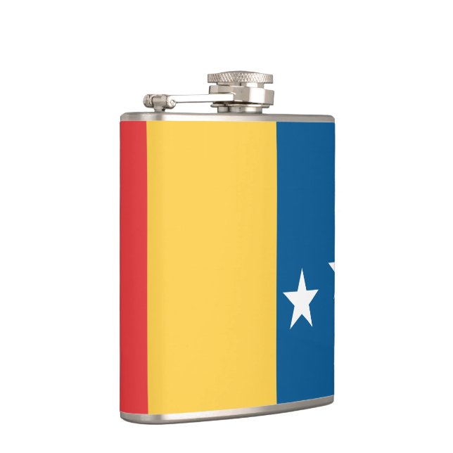 Flag of Durham, North Carolina Hip Flask (Right)