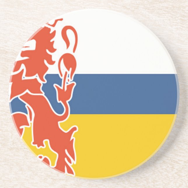 Flag of Dutch Limburg Coaster (Front)