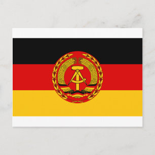 Flag of East Germany - Flagge der DDR (GDR) - NVA Postcard