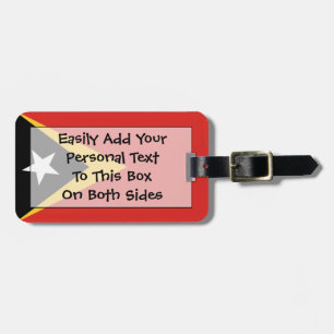 Flag of East Timor Personal Easy ID Luggage Tag