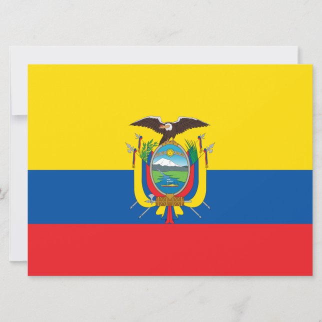 Flag of Ecuador Card (Front)