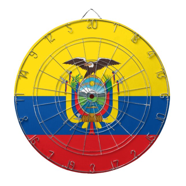 Flag of Ecuador Dartboard (Front)