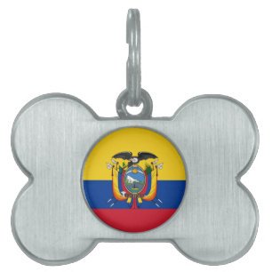 Flag of Ecuador Pet ID Tag