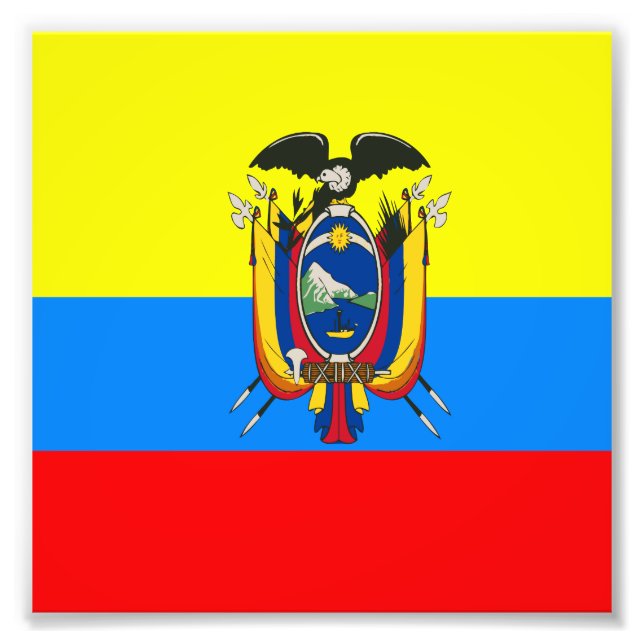 Flag of Ecuador Photo Print (Front)