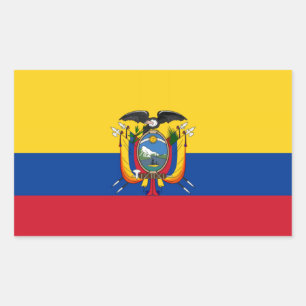 Flag of Ecuador Rectangular Sticker