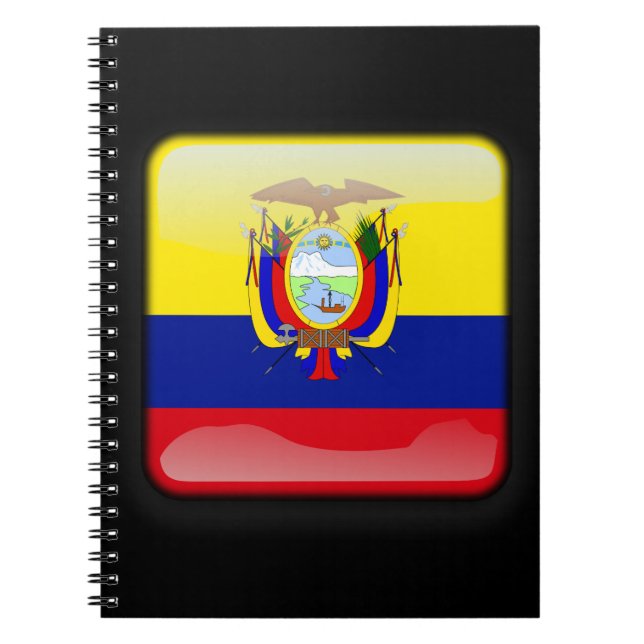 Flag of Ecuador Spiral Notebook (Front)