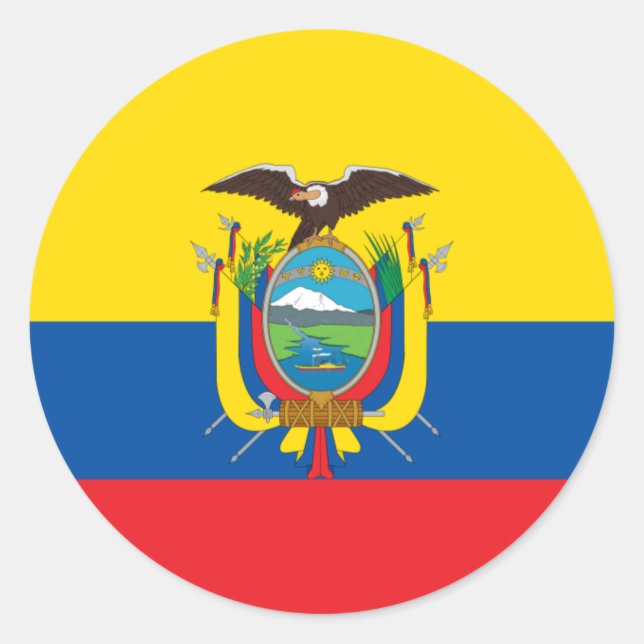 Flag of Ecuador Sticker (Front)