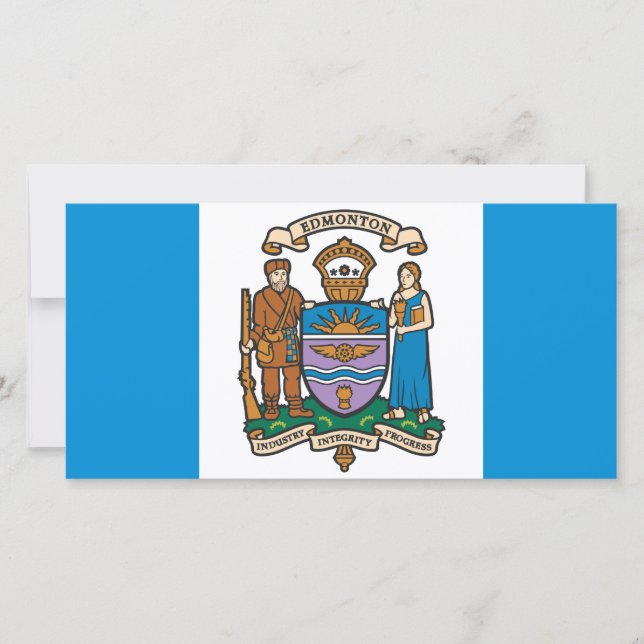 Flag of Edmonton (Alberta, Canada) Card (Front)