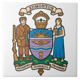 Flag of Edmonton (Alberta, Canada) Tile