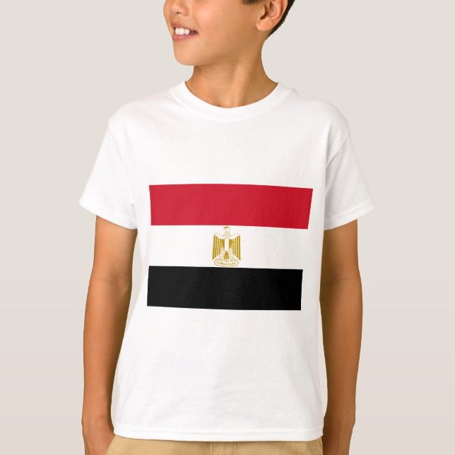 Flag of Egypt - علم مصر - Egyptian Flag T-Shirt (Front)