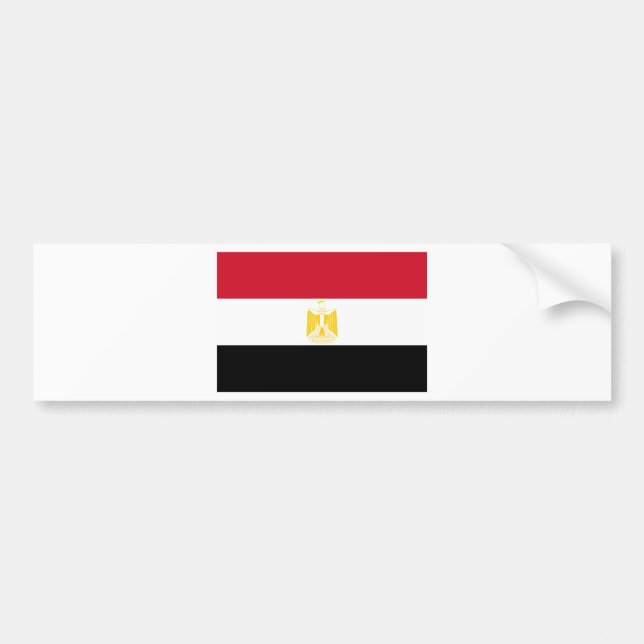 Flag of Egypt Bumper Sticker (Front)