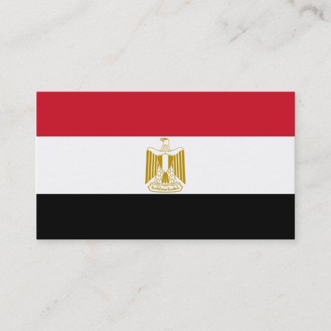 Flag of Egypt Business Cards (Front)