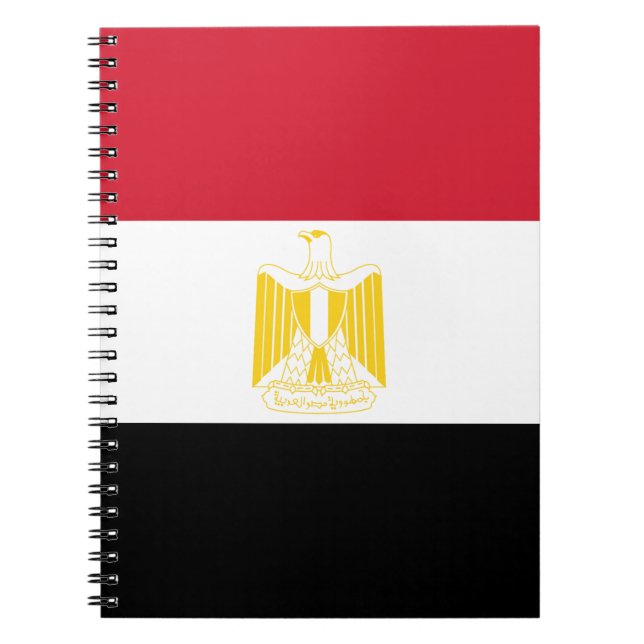 Flag of Egypt Spiral Notebook (Front)