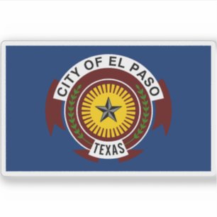 Flag of El Paso, Texas, USA
