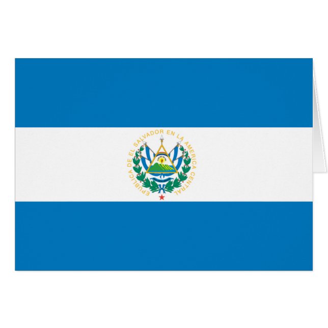 Flag of El Salvador (Front Horizontal)