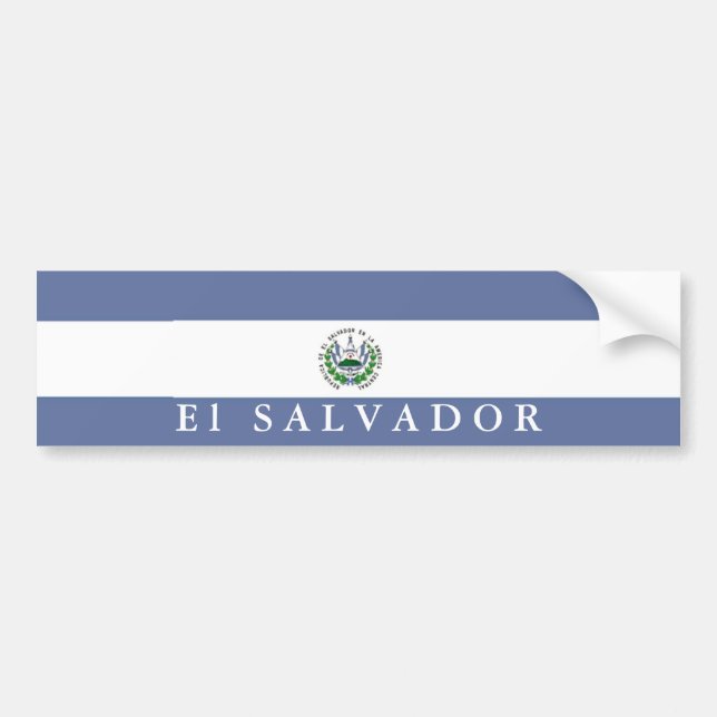 Flag of El Salvador  Bumper Sticker (Front)