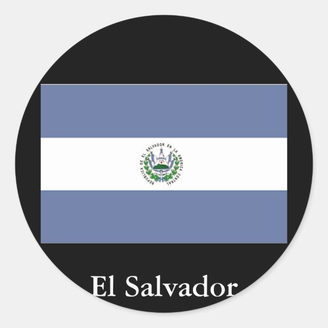 Flag of El Salvador Sticker (Front)