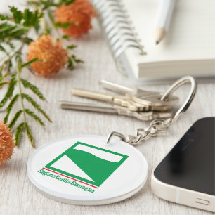 Flag of Emilia Romagna (Italy) Key Ring