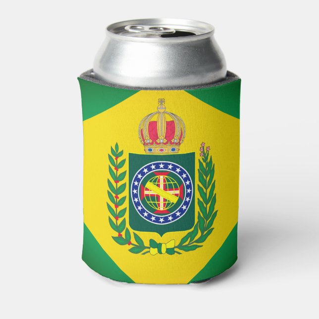 Flag of Empire of Brazil Can Cooler (Can Back)
