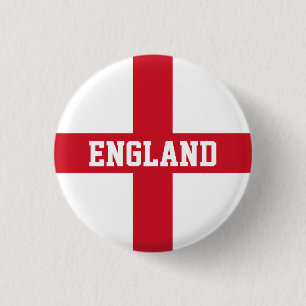 Flag of England 3 Cm Round Badge